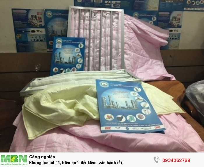 Khung lọc túi F5, hiệu quả, tiết kiệm, vận hành tốt
