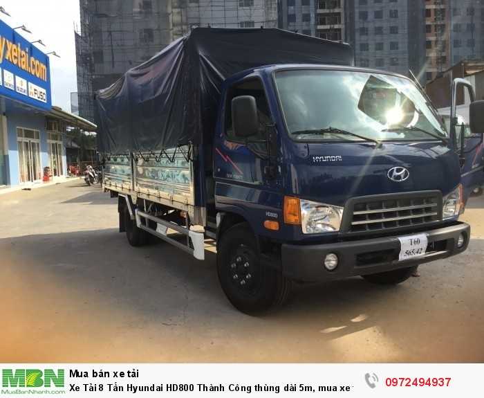 Xe Tải 8 Tấn Hyundai HD800 Thành Công thùng dài 5m, mua xe tặng GPS, Tặng vàng, thời hạn vay lên đến 60 tháng