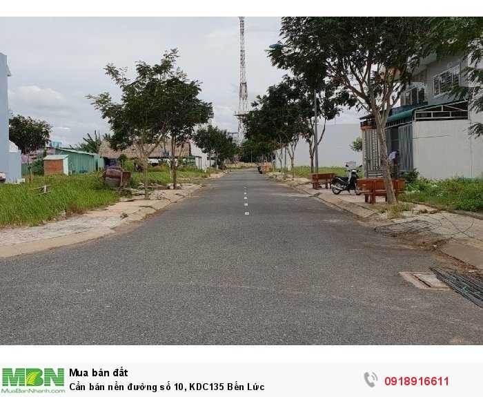 Cần bán nền đường số 10, KDC135 Bến Lức