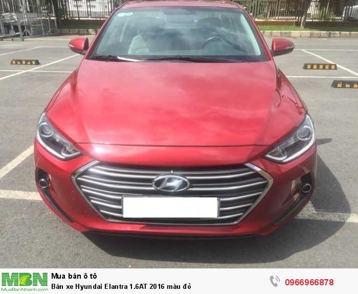 Bán xe Hyundai Elantra 1.6AT 2016 màu đỏ