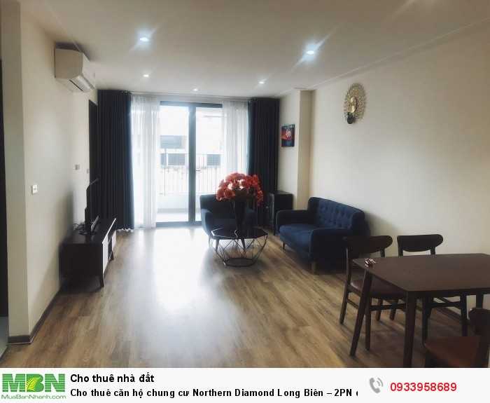Cho thuê căn hộ chung cư Northern Diamond Long Biên – 2PN đủ đồ View Sông Hồng