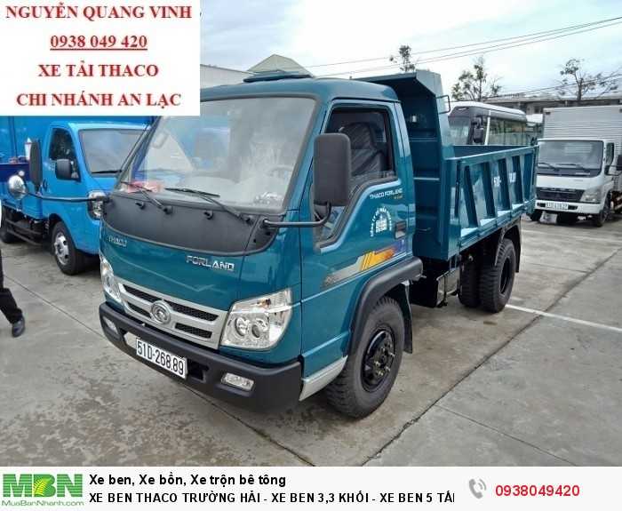 Xe Ben THACO Trường Hải - Xe Ben 3,3 Khối - Xe Ben 4 Tấn THACO FORLAND FLD 420 - Bán Xe Trả Góp