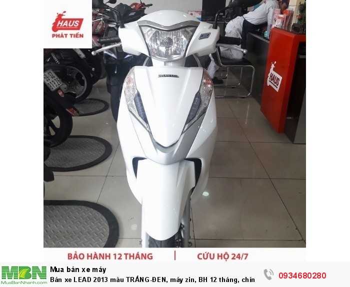 Bán xe LEAD 2013 màu TRẮNG-ĐEN, máy zin, BH 12 tháng, chính chủ, hỗ trợ trả góp