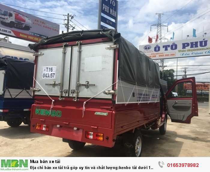Địa chỉ bán xe tải trả góp uy tín và chất lượng:kenbo tải dưới 1 tấn