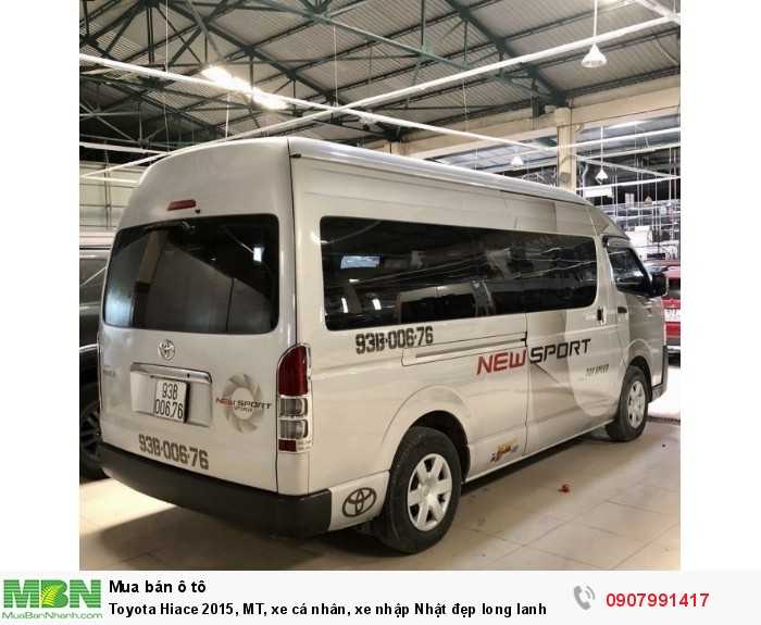Toyota Hiace 2015, MT, xe cá nhân, xe nhập Nhật đẹp long lanh