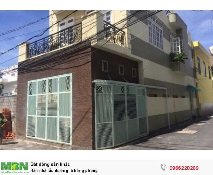 Bán nhà lầu đường Lê Hồng Phong