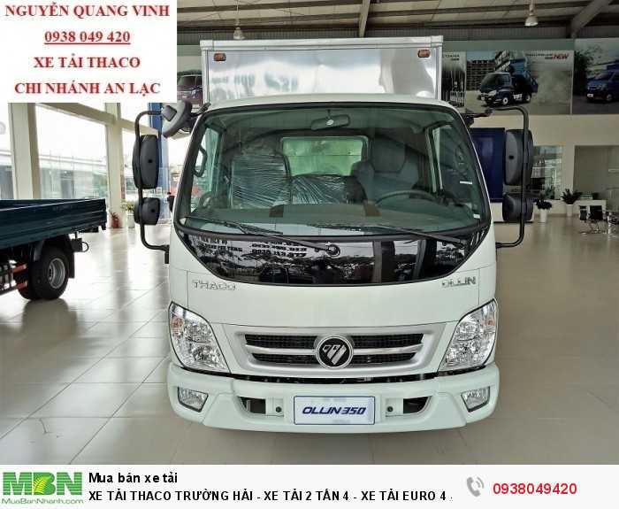 Xe Tải Thaco Trường Hải - Xe Tải 2Tấn4 - Xe Tải Euro 4 - Thaco Ollin 350.E4 - Mới Nhất - Bán Xe Trả Góp