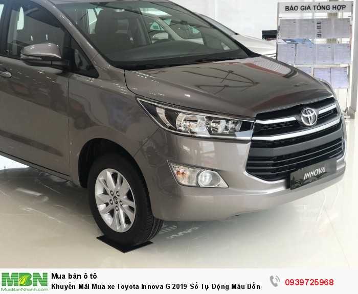 Khuyến Mãi Mua xe Toyota Innova G 2019 Số Tự Động Màu Đồng Ánh Kim. Vay Trả Góp Chỉ 180Tr. Giao Xe Ngay