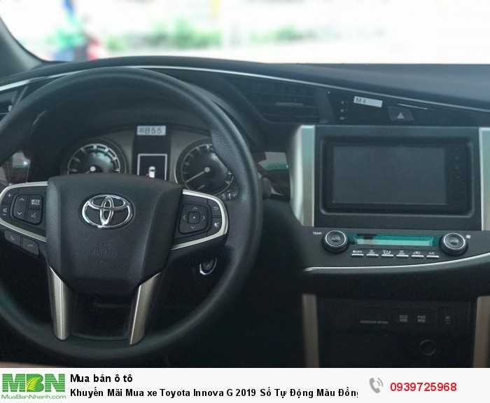 Khuyến Mãi Mua xe Toyota Innova G 2019 Số Tự Động Màu Đồng Ánh Kim. Vay Trả Góp Chỉ 180Tr. Giao Xe Ngay
