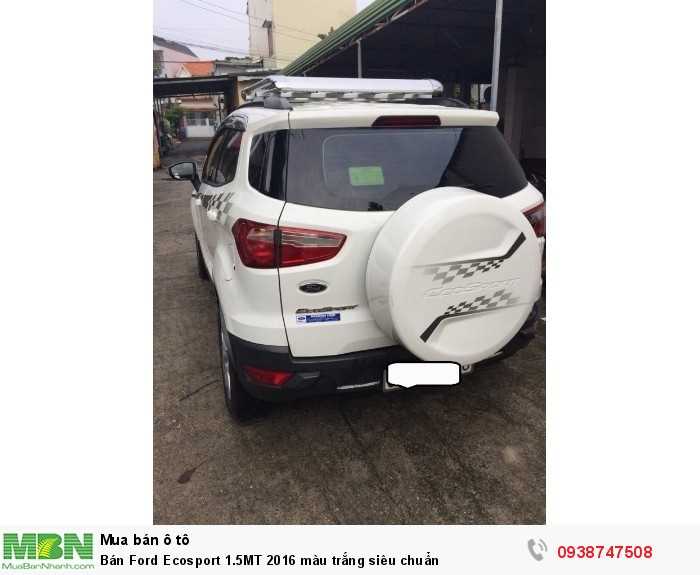 Bán Ford Ecosport 1.5MT 2016 màu trắng siêu chuẩn