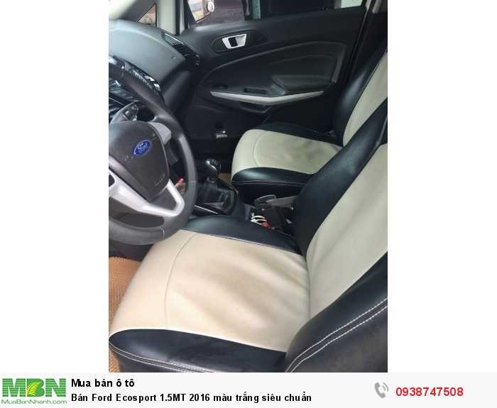 Bán Ford Ecosport 1.5MT 2016 màu trắng siêu chuẩn