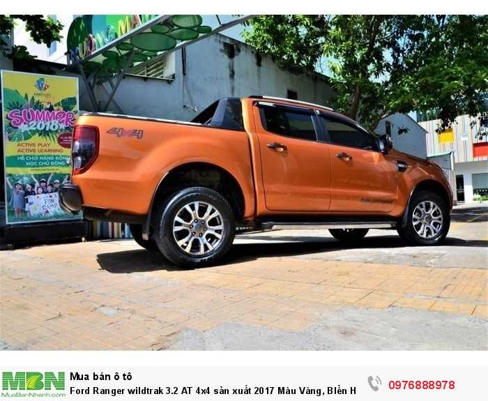 Ford Ranger wildtrak 3.2 AT 4x4 sản xuất 2017 Màu Vàng, BIển Hà Nội