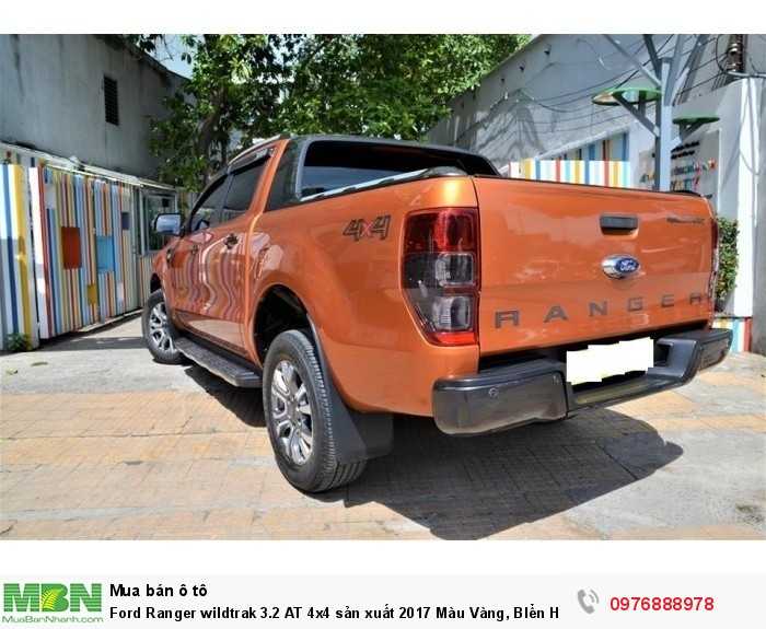 Ford Ranger wildtrak 3.2 AT 4x4 sản xuất 2017 Màu Vàng, BIển Hà Nội