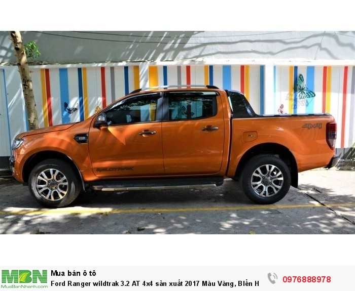 Ford Ranger wildtrak 3.2 AT 4x4 sản xuất 2017 Màu Vàng, BIển Hà Nội