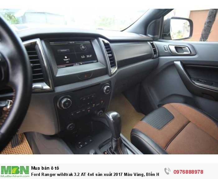 Ford Ranger wildtrak 3.2 AT 4x4 sản xuất 2017 Màu Vàng, BIển Hà Nội