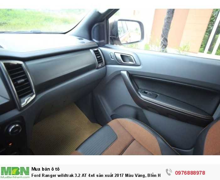 Ford Ranger wildtrak 3.2 AT 4x4 sản xuất 2017 Màu Vàng, BIển Hà Nội