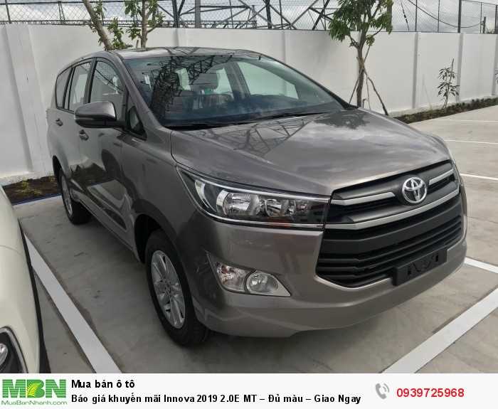 Toyota Innova 2.0E Khuyến Mãi Khủng Tại Toyota An Thành Fukushima, Xe Có Sẳn, Đủ Màu