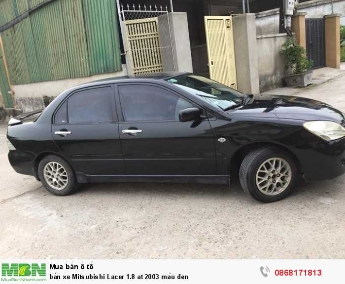 Bán xe Mitsubishi Lacer 1.8 at 2003 màu đen