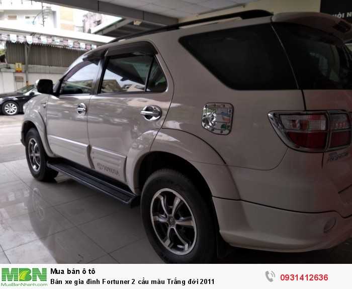 Bán xe gia đình Fortuner 2 cầu màu Trắng đời 2011