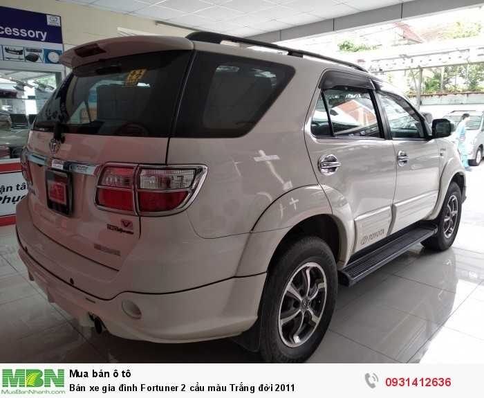 Bán xe gia đình Fortuner 2 cầu màu Trắng đời 2011