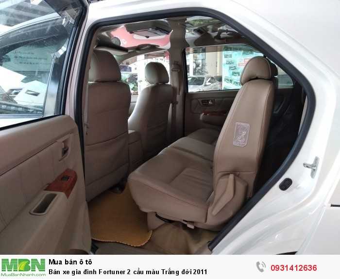 Bán xe gia đình Fortuner 2 cầu màu Trắng đời 2011