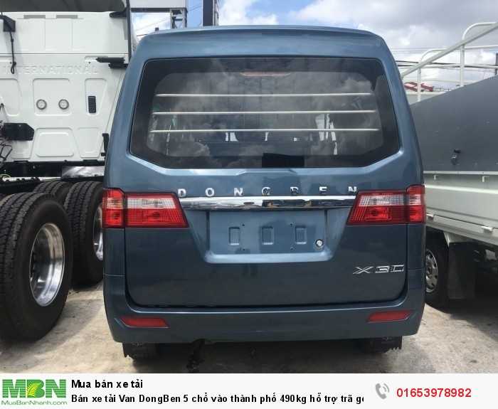 Bán xe tải Van DongBen 5 chổ vào thành phố 490kg hỗ trợ trã góp
