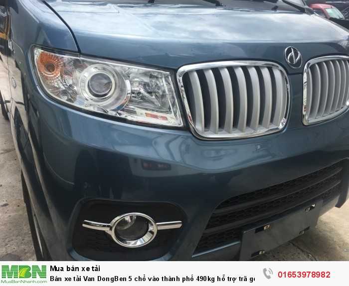 Bán xe tải Van DongBen 5 chổ vào thành phố 490kg hỗ trợ trã góp