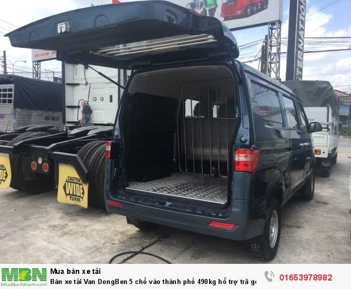 Bán xe tải Van DongBen 5 chổ vào thành phố 490kg hỗ trợ trã góp