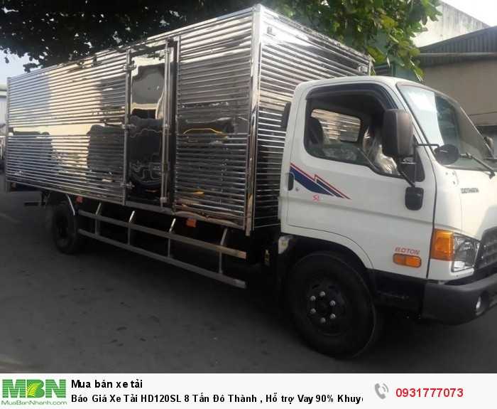 Báo Giá Xe Tải HD120SL 8 Tấn Đô Thành , Hỗ trợ Vay 90% Khuyến Mãi 100% Lệ Phí Trước Bạ