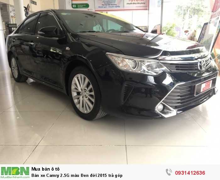 Bán xe Camry 2.5G màu Đen đời 2015 trả góp