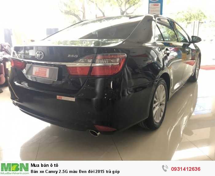 Bán xe Camry 2.5G màu Đen đời 2015 trả góp