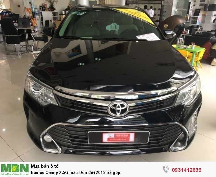 Bán xe Camry 2.5G màu Đen đời 2015 trả góp