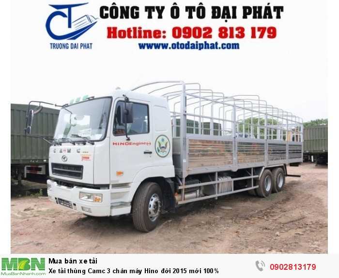 Xe tải thùng Camc 3 chân máy Hino đời 2015 mới 100%