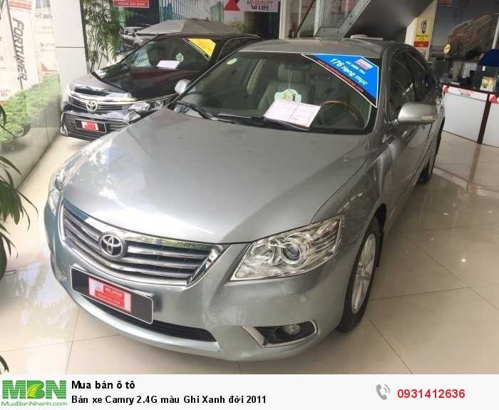 Bán xe Camry 2.4G màu Ghi Xanh đời 2011