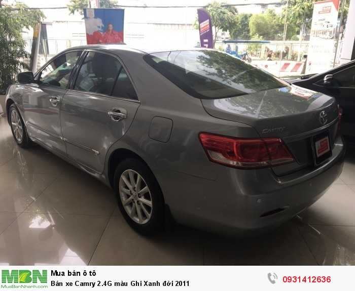 Bán xe Camry 2.4G màu Ghi Xanh đời 2011