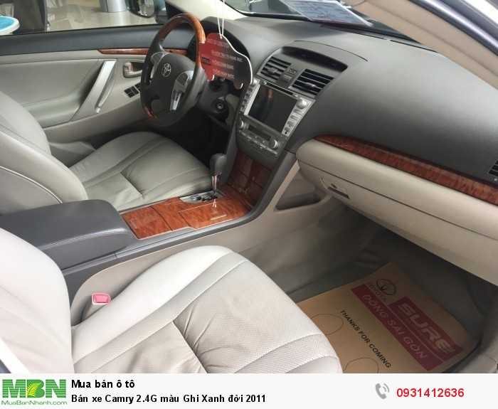 Bán xe Camry 2.4G màu Ghi Xanh đời 2011