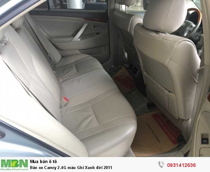 Bán xe Camry 2.4G màu Ghi Xanh đời 2011