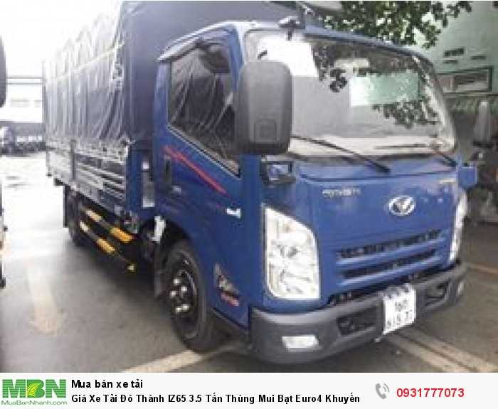 Giá Xe Tải Đô Thành IZ65 3.5 Tấn Thùng Mui Bạt Euro4 Khuyến Mãi 100% Trước Bạ