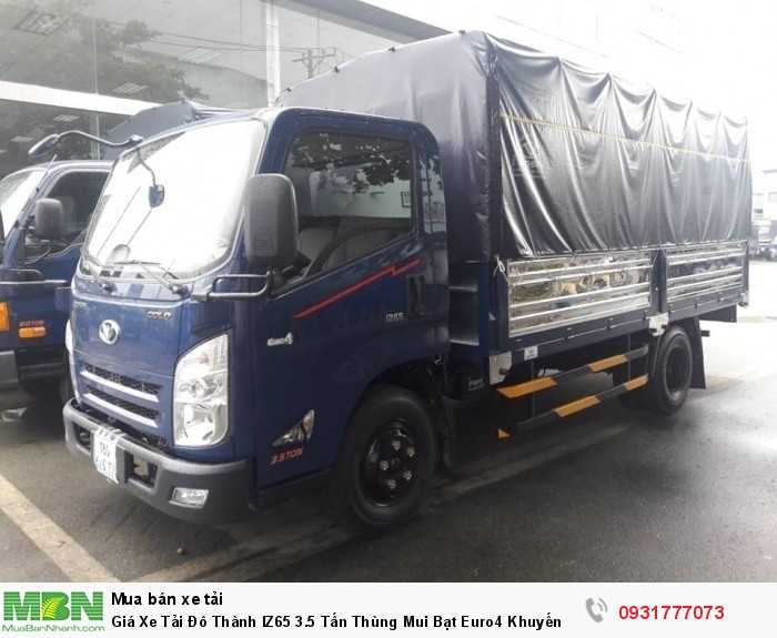 Giá Xe Tải Đô Thành IZ65 3.5 Tấn Thùng Mui Bạt Euro4 Khuyến Mãi 100% Trước Bạ