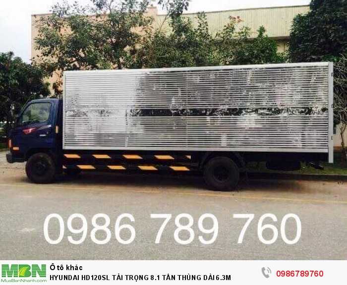 Hyundai Hd120sl Tải Trọng 8.1 Tấn Thùng Dài 6.3m
