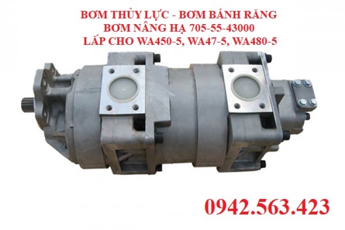 Bơm thủy lực Komatsu WA480-5