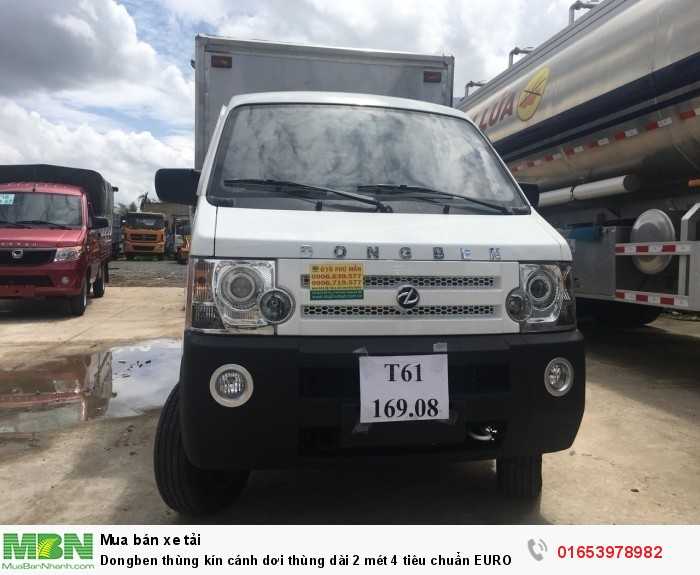 Dongben thùng kín cánh dơi thùng dài 2 mét 4 tiêu chuẩn EURO4