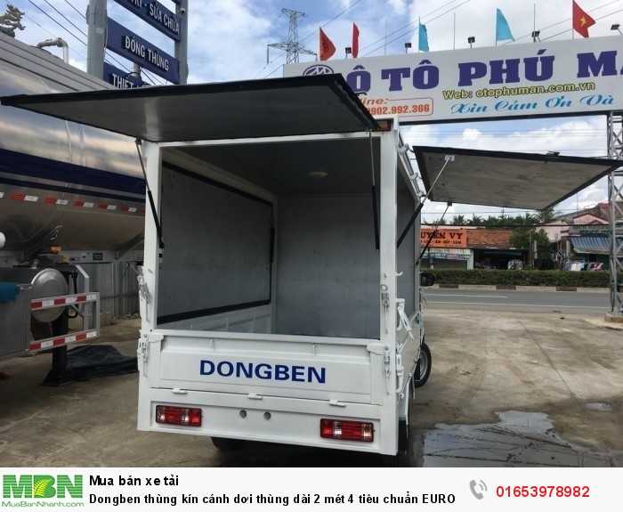 Dongben thùng kín cánh dơi thùng dài 2 mét 4 tiêu chuẩn EURO4