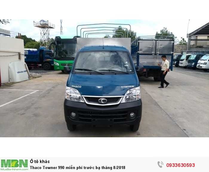 Thaco Towner 990 miễn phí trước bạ tháng 8/2018
