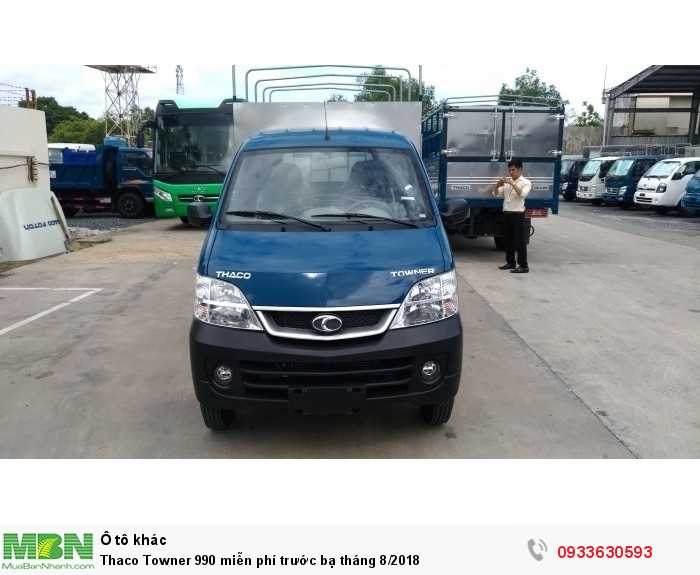 Thaco Towner 990 miễn phí trước bạ tháng 8/2018