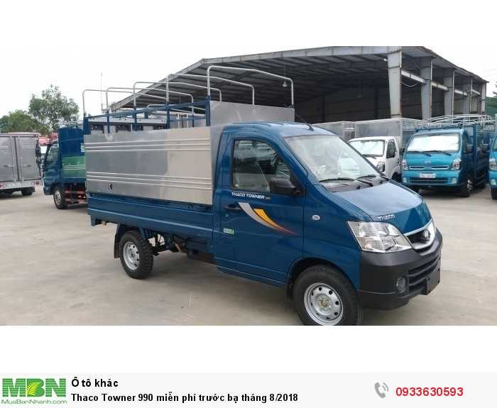 Thaco Towner 990 miễn phí trước bạ tháng 8/2018