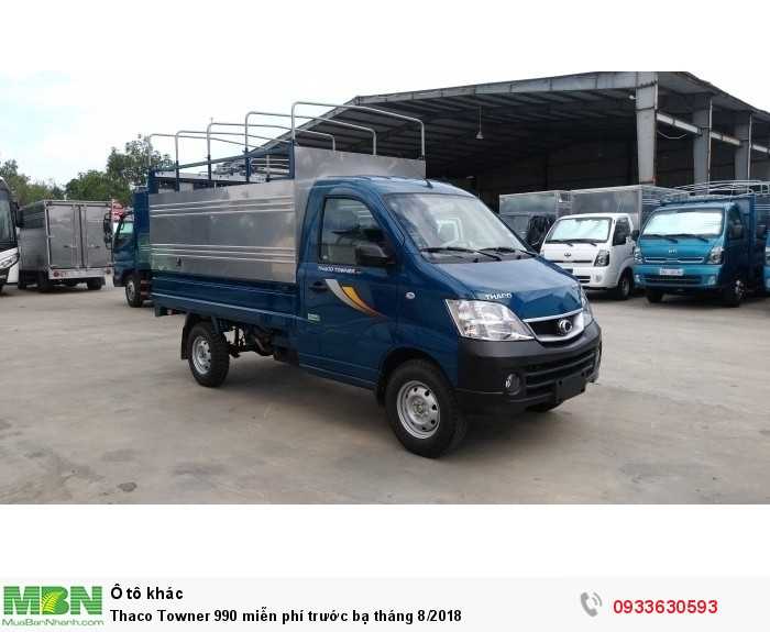 Thaco Towner 990 miễn phí trước bạ tháng 8/2018