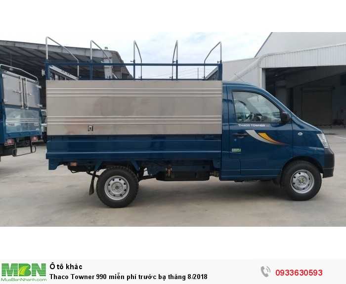 Thaco Towner 990 miễn phí trước bạ tháng 8/2018