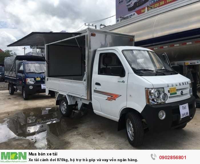 Xe tải cánh dơi 870kg, hộ trợ trả góp và vay vốn ngân hàng.