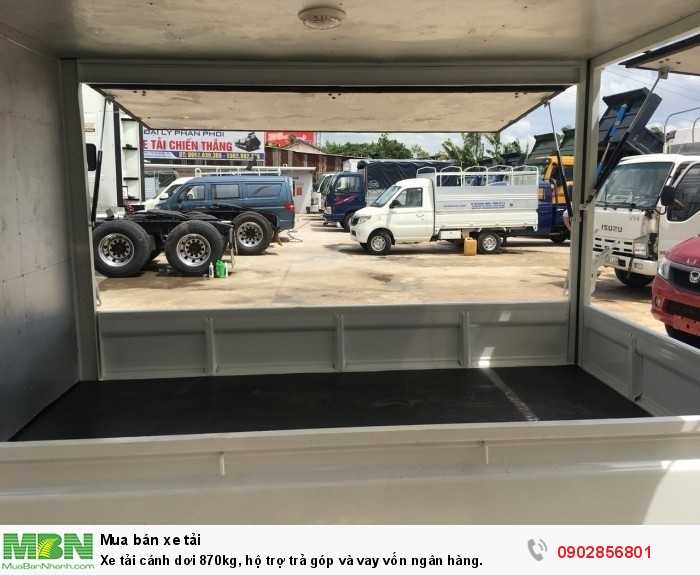 Xe tải cánh dơi 870kg, hộ trợ trả góp và vay vốn ngân hàng.